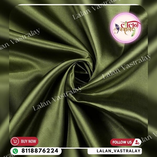 Satin Vatsra - Mehndi Green - Image 2
