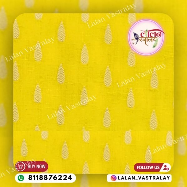 Pure Cotton Braso Vastra - Yellow