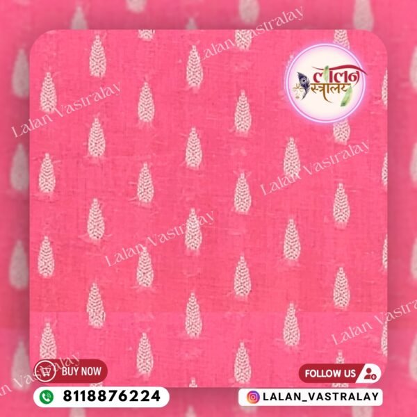 Pure Cotton Braso Vastra - Pink