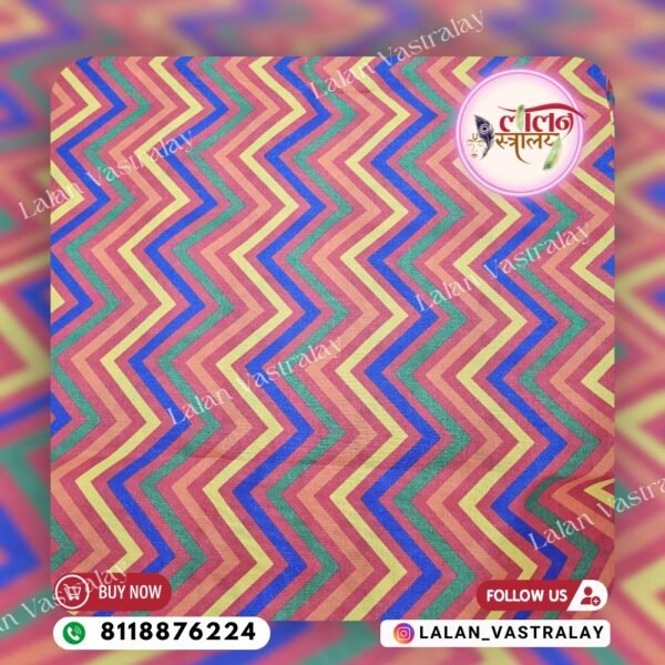 Multi Lehriya Heavy Cotton - Red