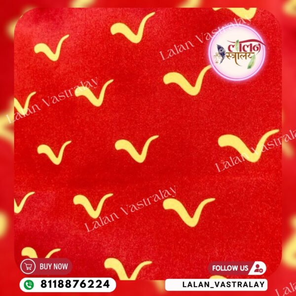 Chidiya Print- Red and Yellow